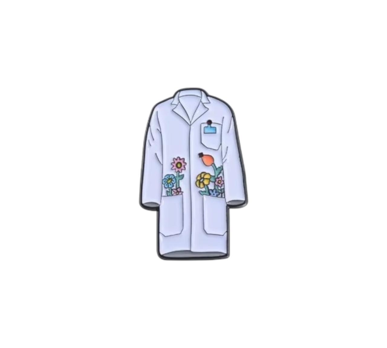 Flowery Lab Coat