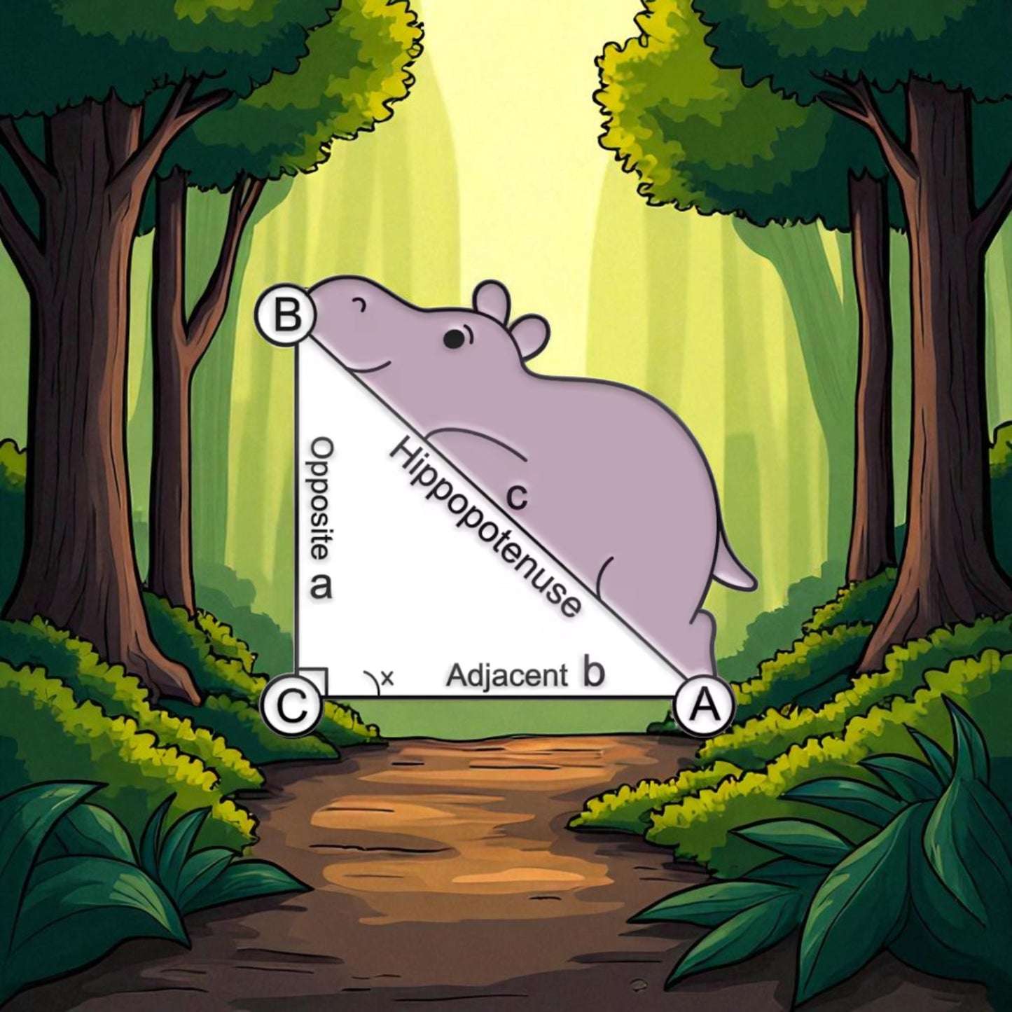 Hippo-potenuse