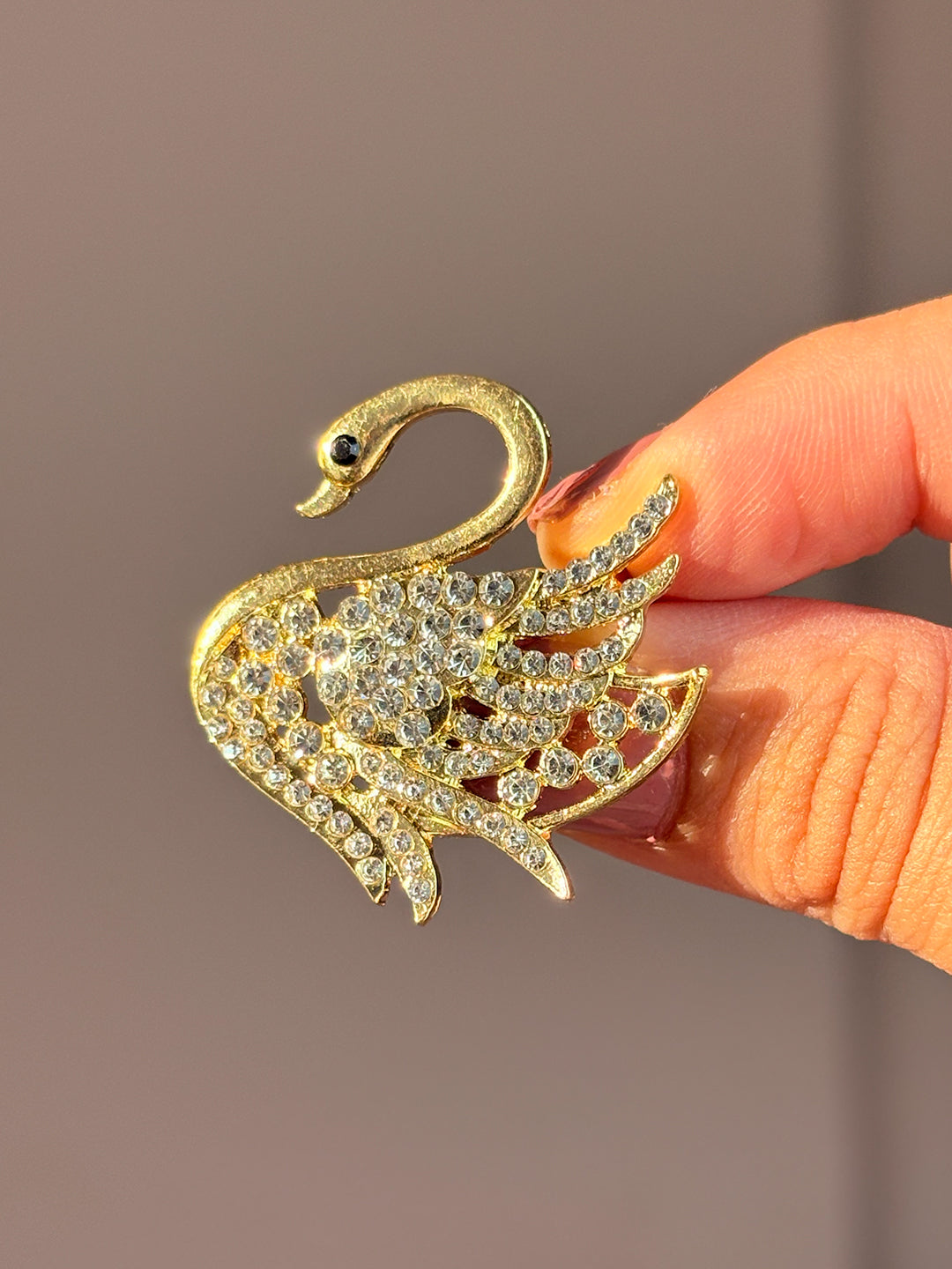 Rose Gold Swan