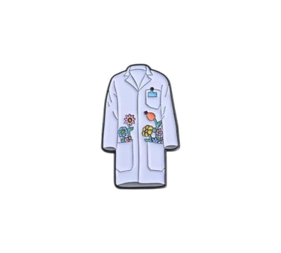Flowery Lab Coat