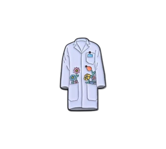 Flowery Lab Coat