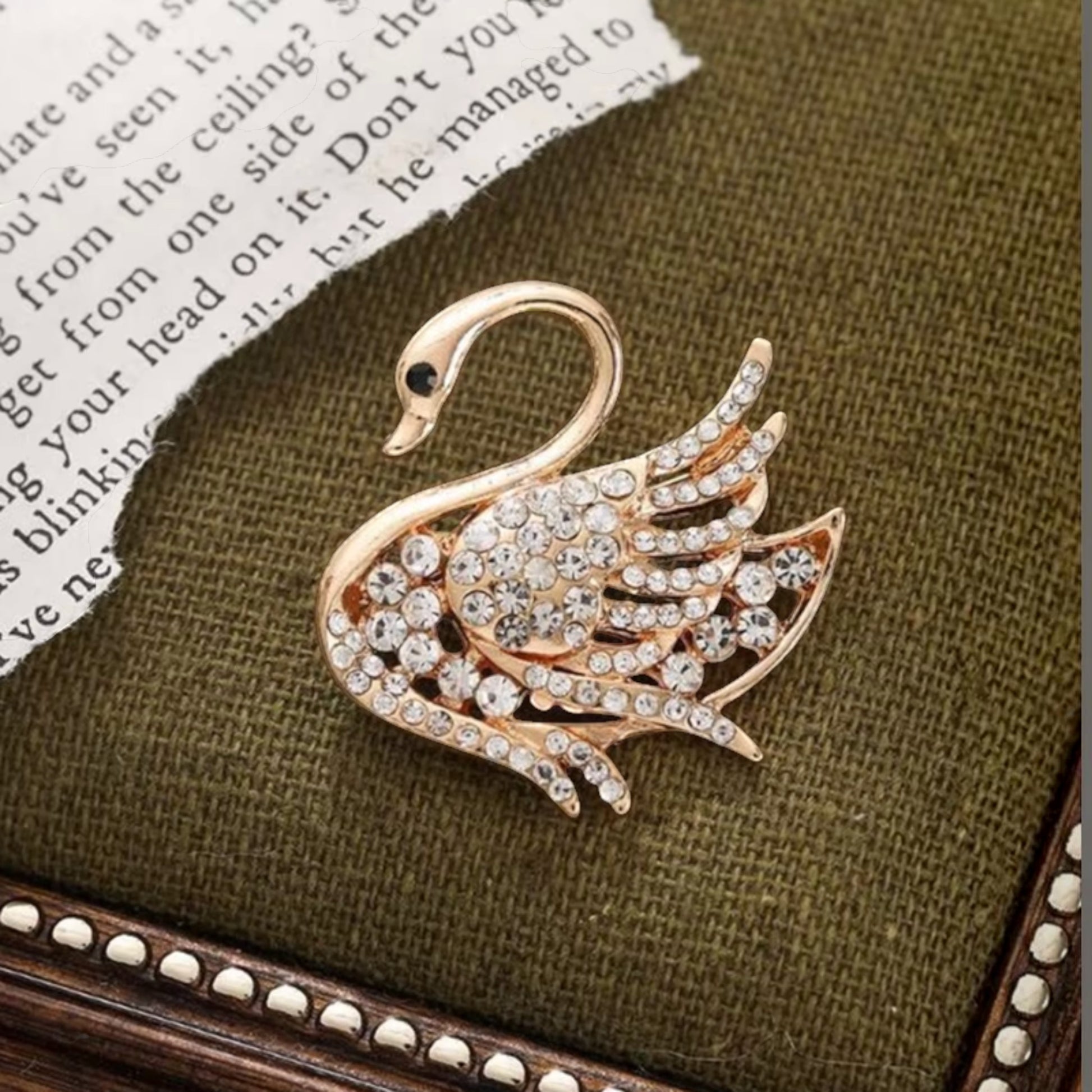 Rose Gold Swan