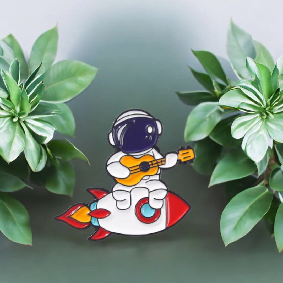 Space Musician Pin