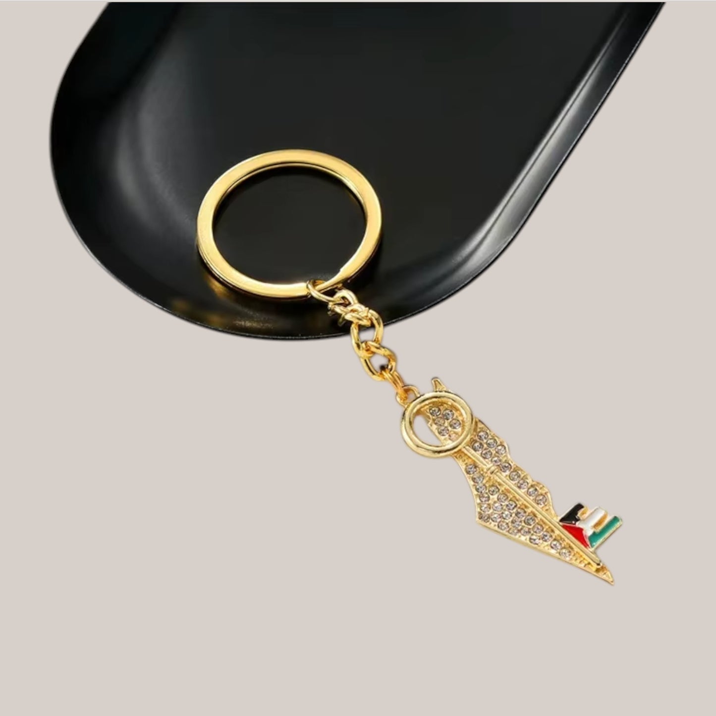 Crystal Palestine Keychain