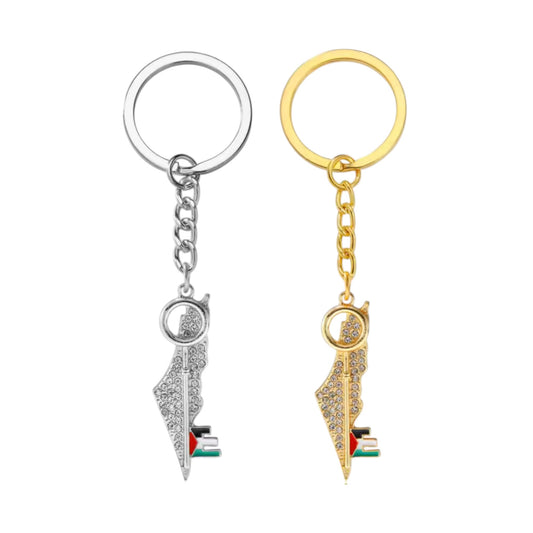 Crystal Palestine Keychain