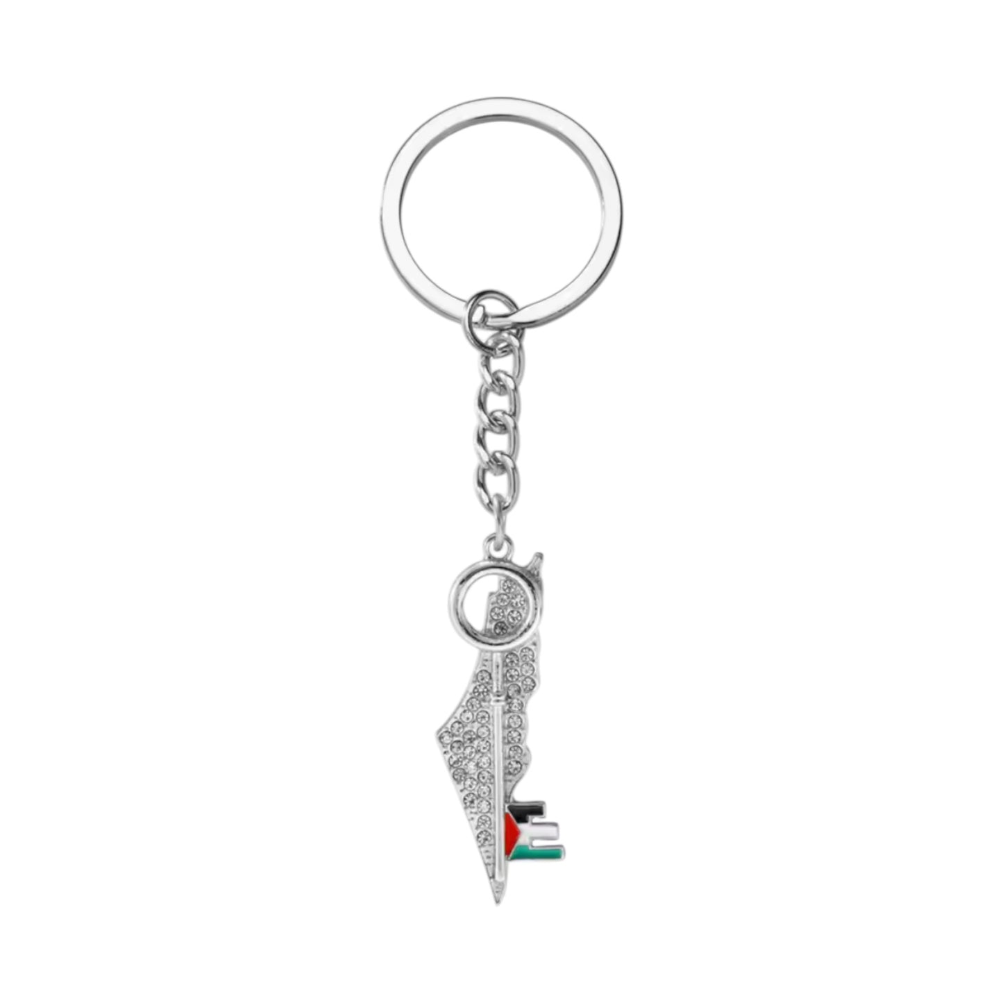 Crystal Palestine Keychain