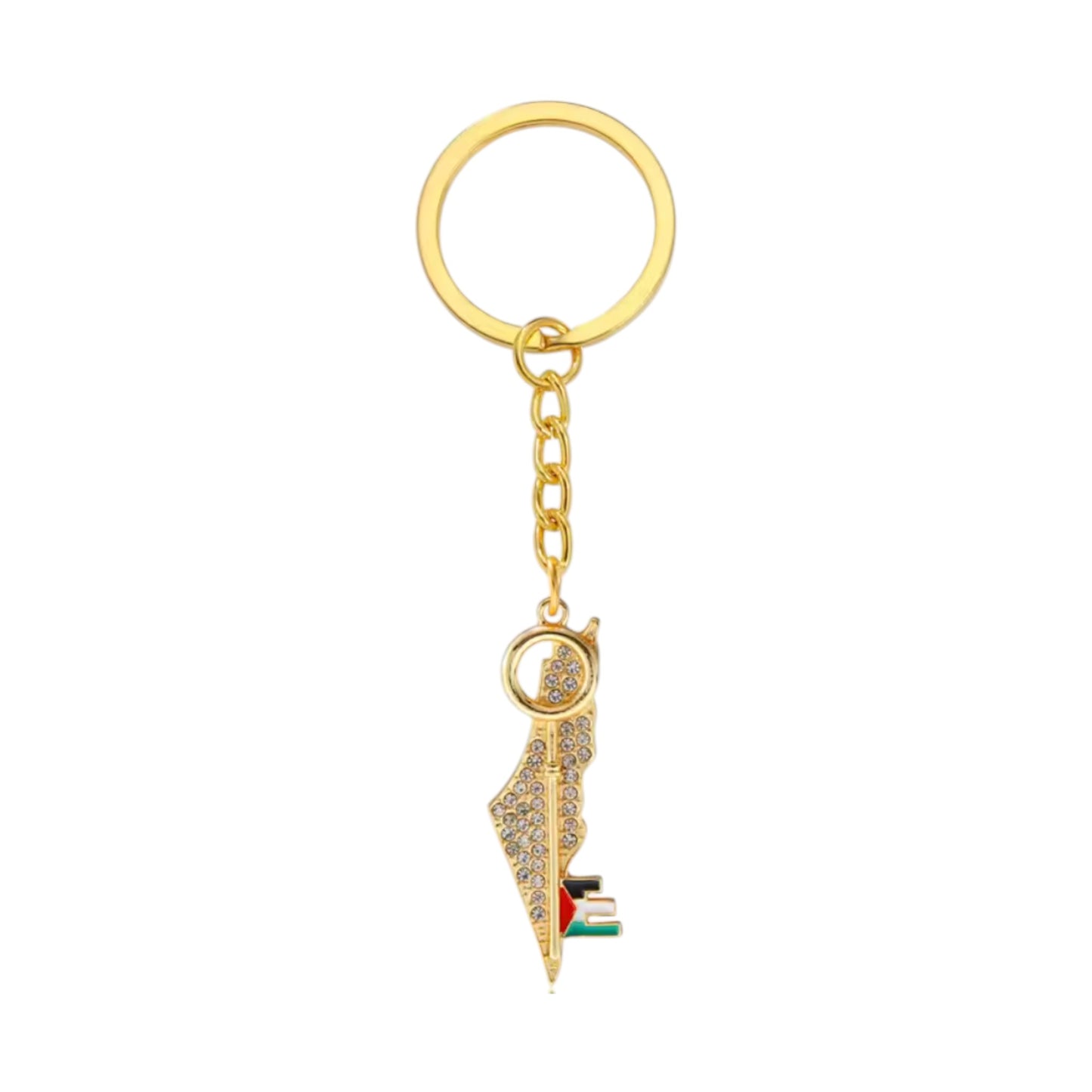 Crystal Palestine Keychain
